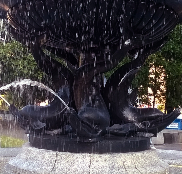 dolphin fountain square